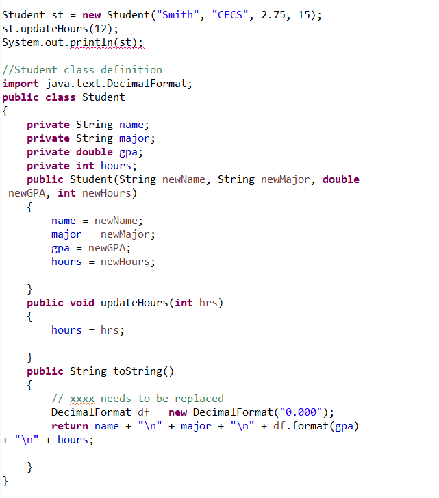 Solved Java Program: Given the following definition of a | Chegg.com