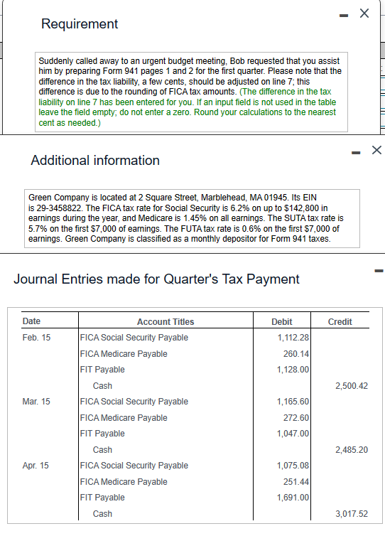 Additional Medicare Tax withholding .... ×.009= 5 e | Chegg.com