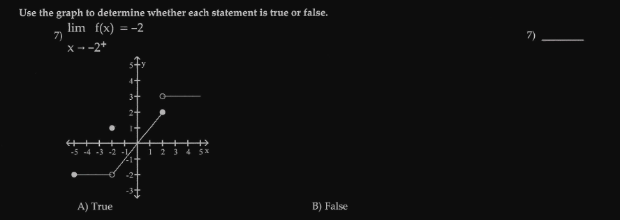 Solved Use the graph to determine whether each statement is | Chegg.com