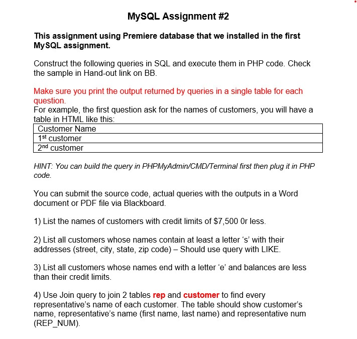 Vanvid detail dvs. MySQL Assignment #2 This assignment using Premiere | Chegg.com