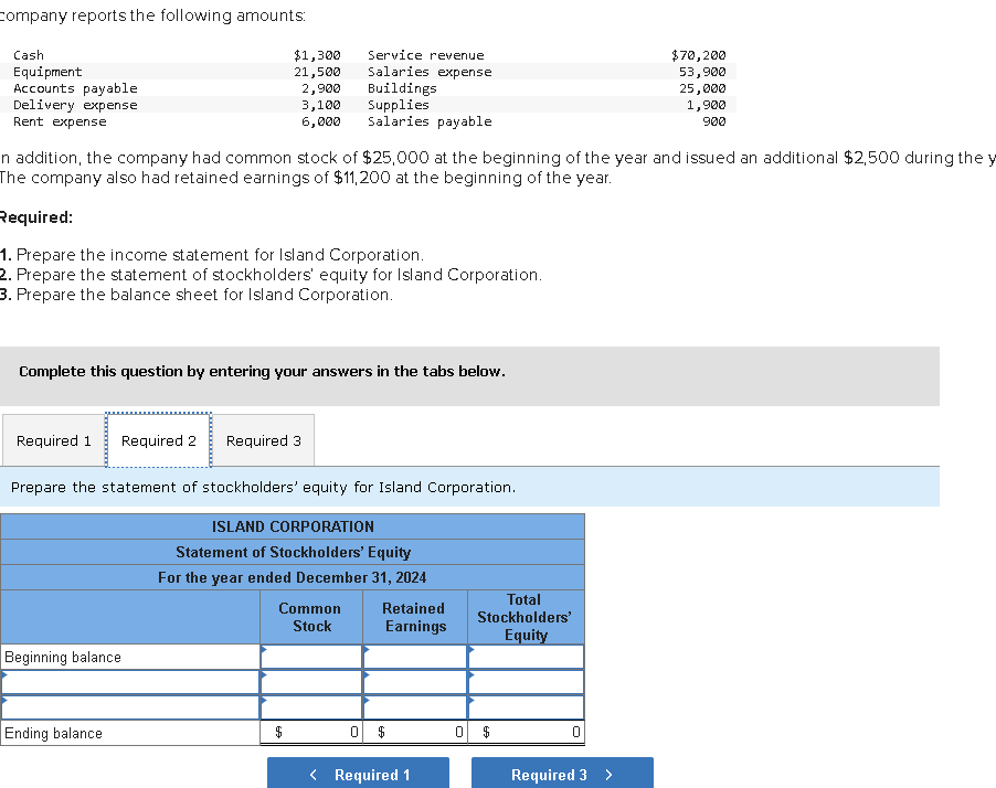 Solved Problem 1-3A (Algo) Prepare financial statements | Chegg.com