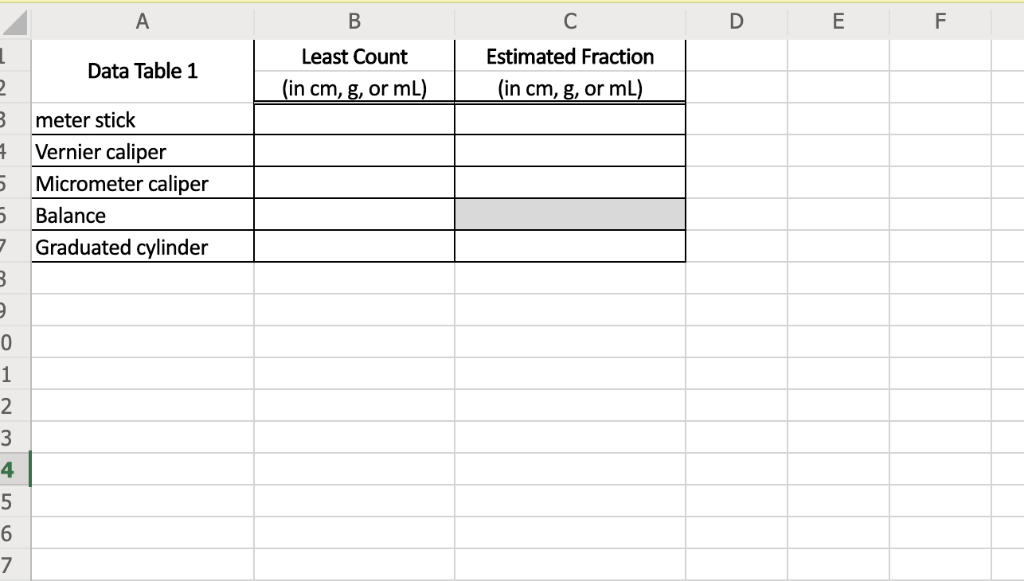 least count of vernier caliper in cm