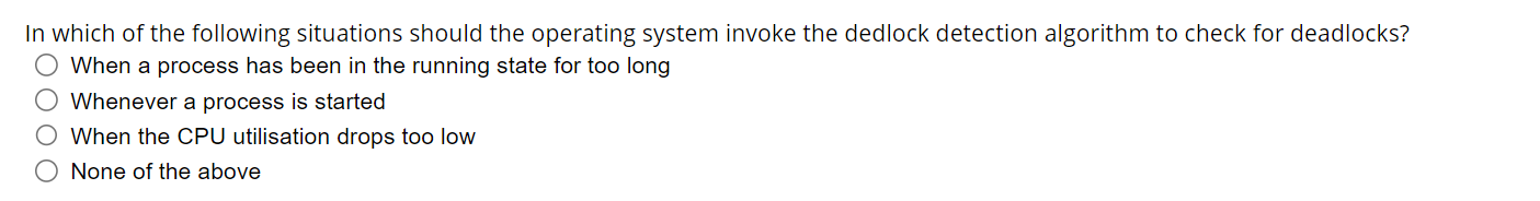 Solved In which of the following situations should the | Chegg.com