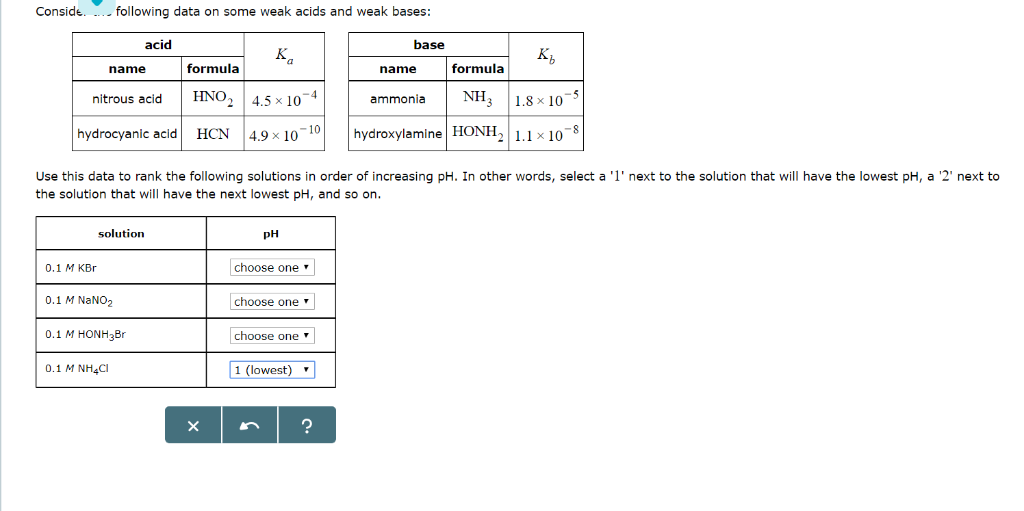 solved-use-this-data-to-rank-the-following-solutions-in-chegg