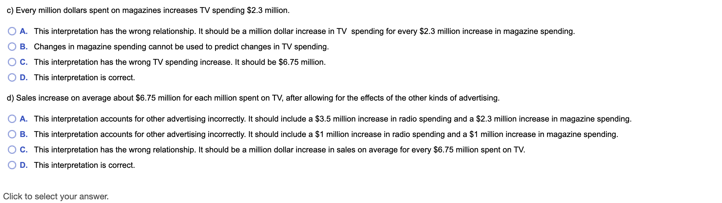 Solved A household appliance manufacturer wants to analyze