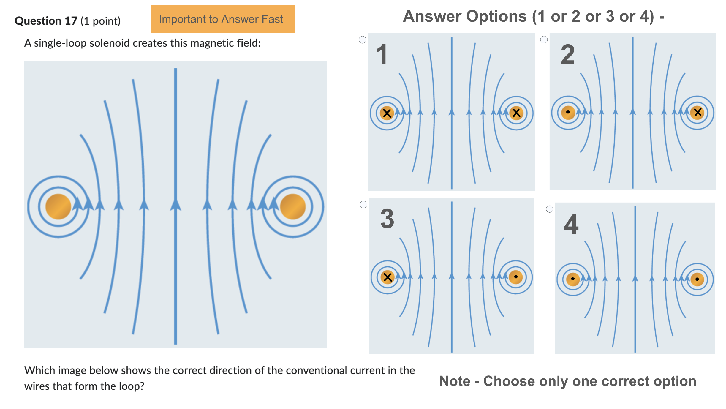 Direction Forming Loop Solved Answer my question: A single-loop solenoid creates | Chegg.com