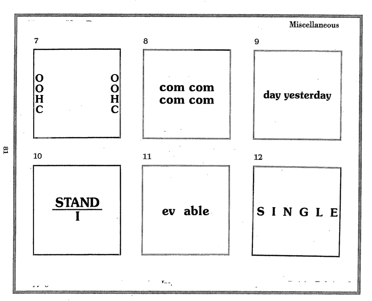 Solved There is no questions, just solve those square word