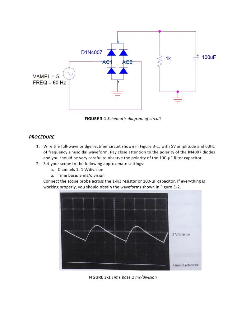 Solved The Capacitor Input Rectifier Filter PURPOSE AND