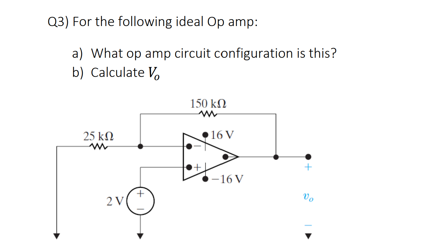 Solved 23) For the following ideal Op amp: a) What op amp | Chegg.com