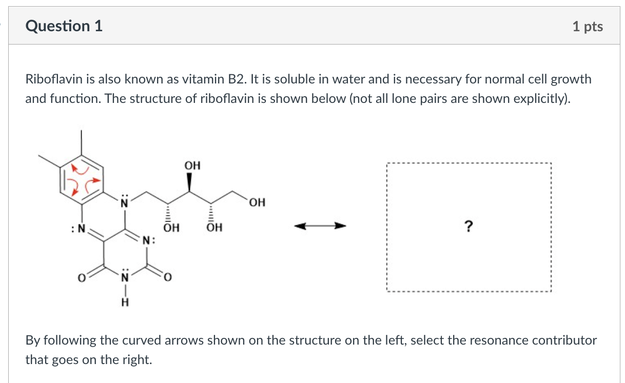 Solved Question 1 1 pts Riboflavin is also known as vitamin