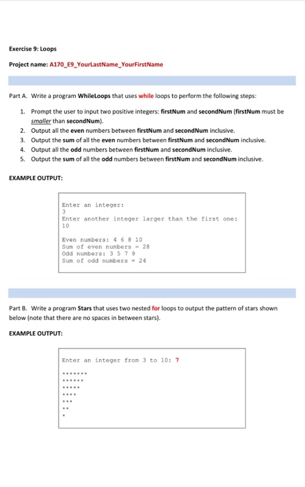 Solved Write a program While Loops that uses while loops to | Chegg.com