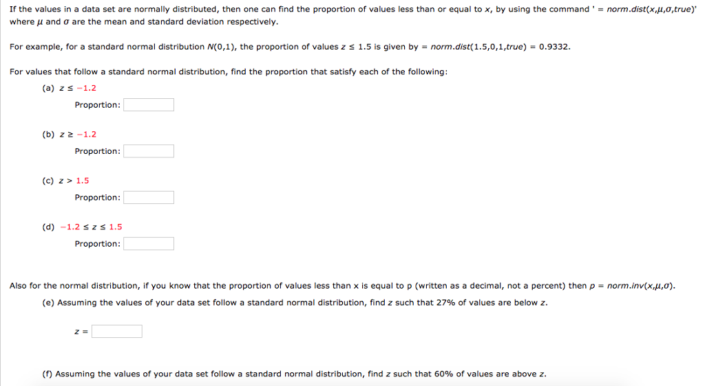 Solved If the values in a data set are normally distributed, | Chegg.com