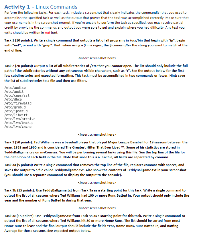 solved-activity-1-linux-commands-perform-the-following-chegg