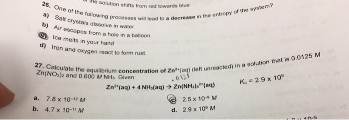Solved One of the following processes will lead to a | Chegg.com