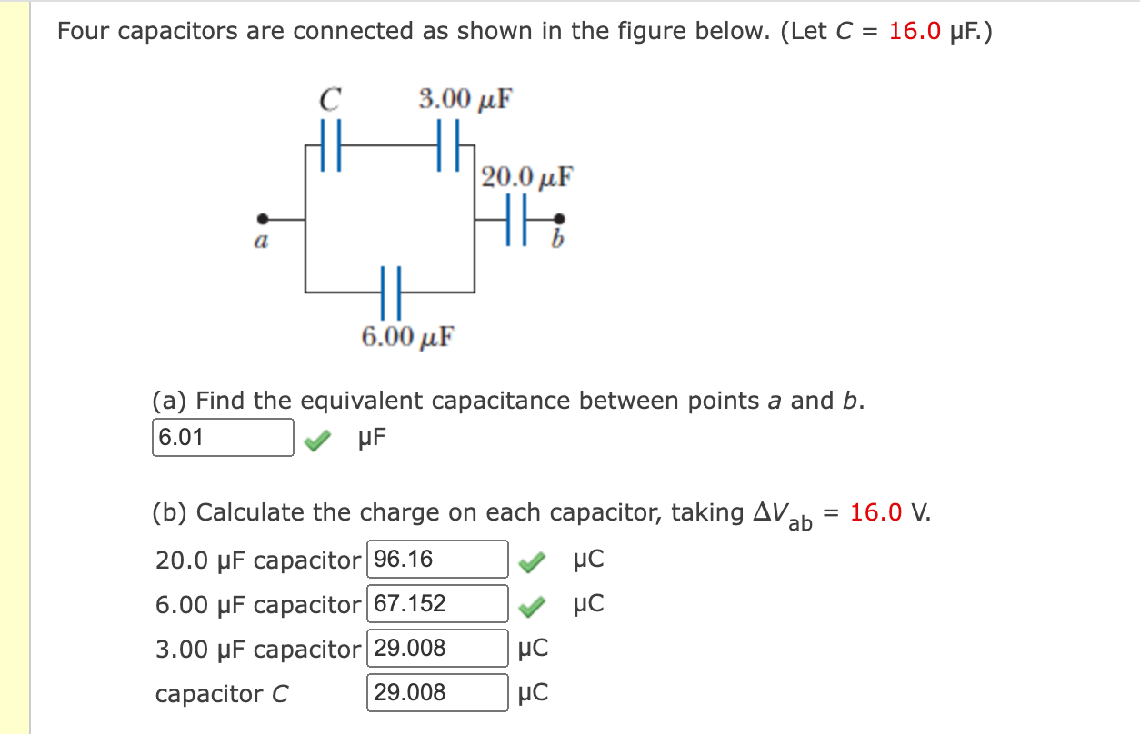 Solved Consider The System Of Capacitors Shown In The Figure | Chegg.com