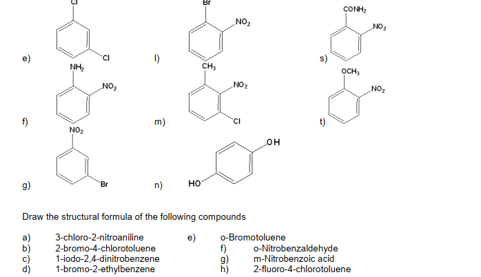 Solved Give The Iupac Name Of The Following Compounds No Chegg Com