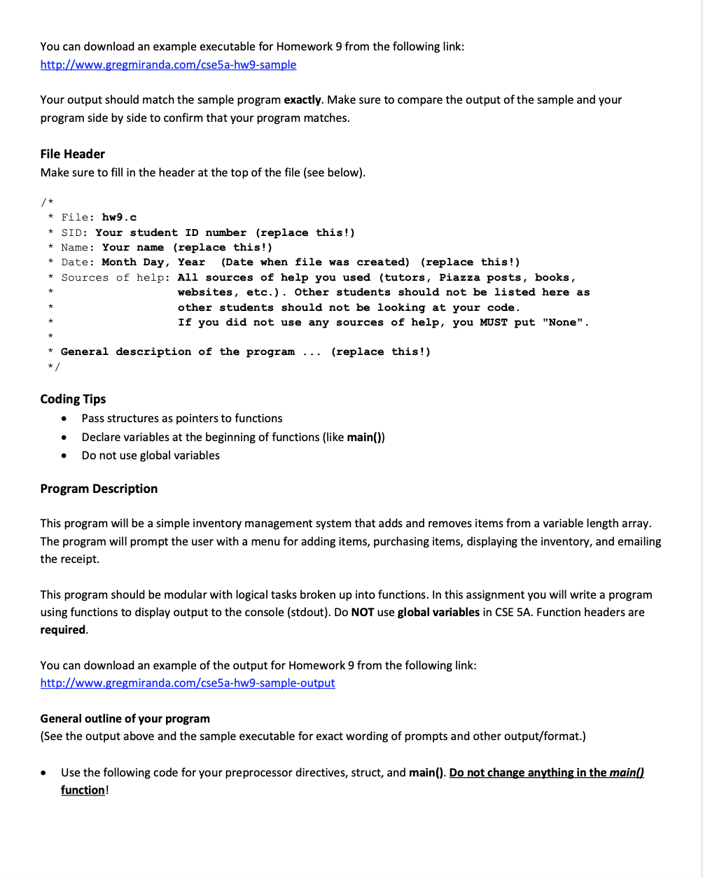 (Solved) : Homework 9 Hw9c Simple Inventory Management System Using ...