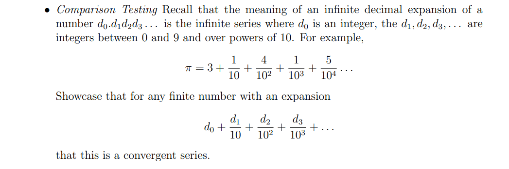 Solved Comparison Testing Recall that the meaning of an | Chegg.com