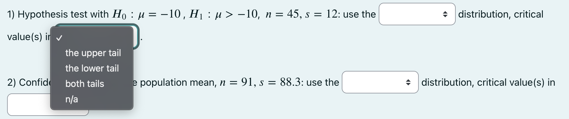 Solved 5) Confidence interval for the population mean, | Chegg.com