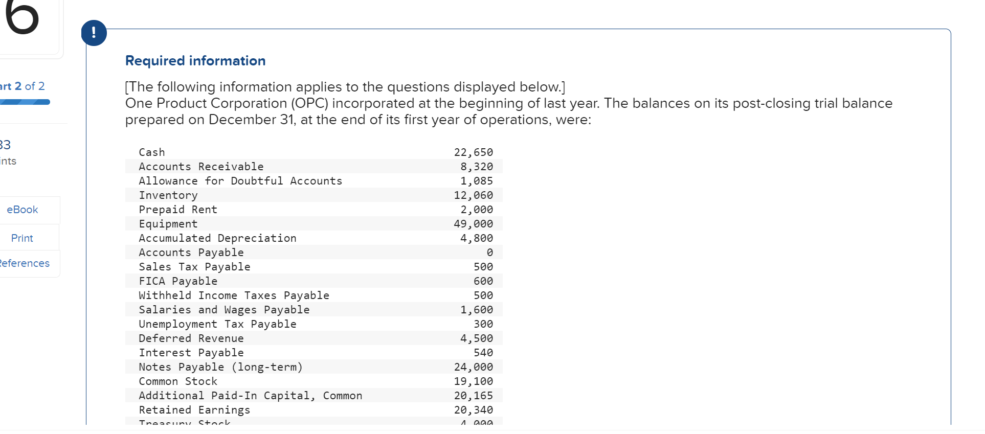 Solved Required information [The following information | Chegg.com