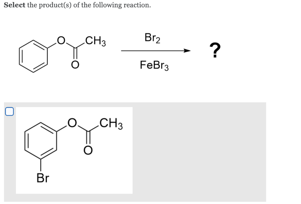 Solved Select the product(s) of the following reaction. CH3 | Chegg.com