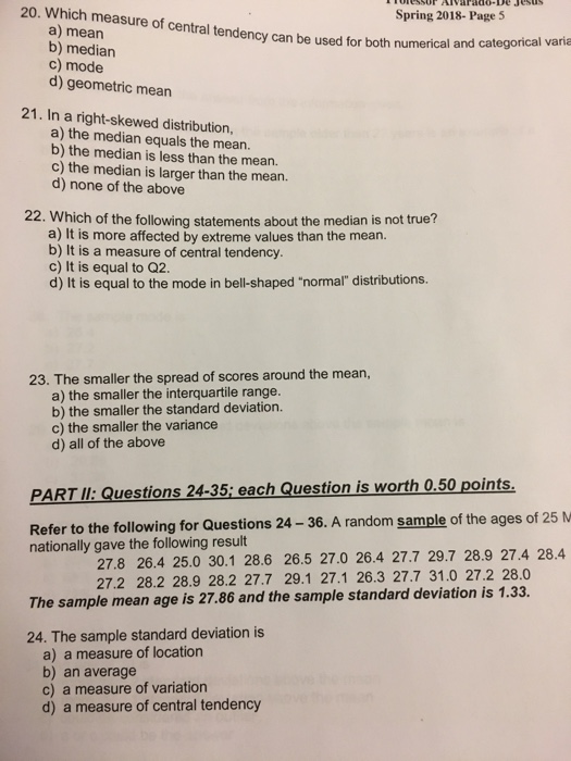 solved-the-measure-most-likely-affected-by-extreme-values-or-chegg