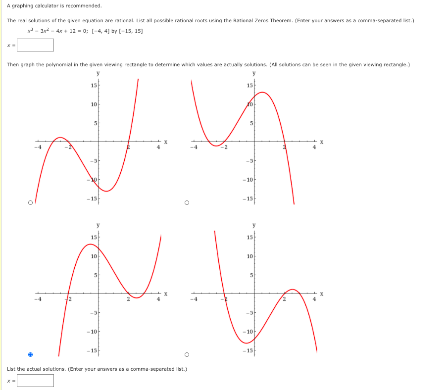 Possible rational deals zeros calculator