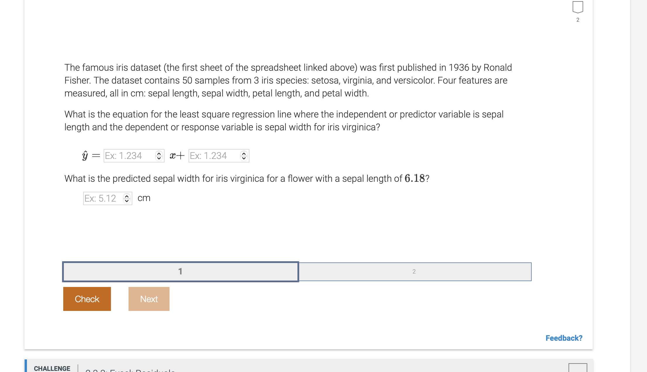 Solved The famous iris dataset (the first sheet of the | Chegg.com