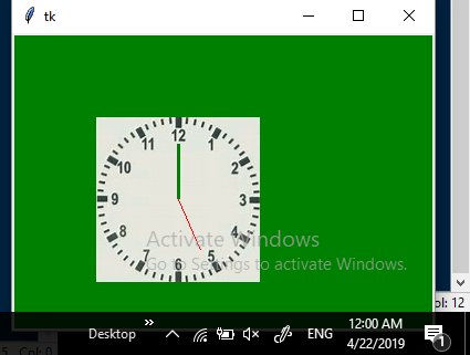 Plz Answer Python Language Bulid Analog Clock Using Tkinter Clock Shows ...