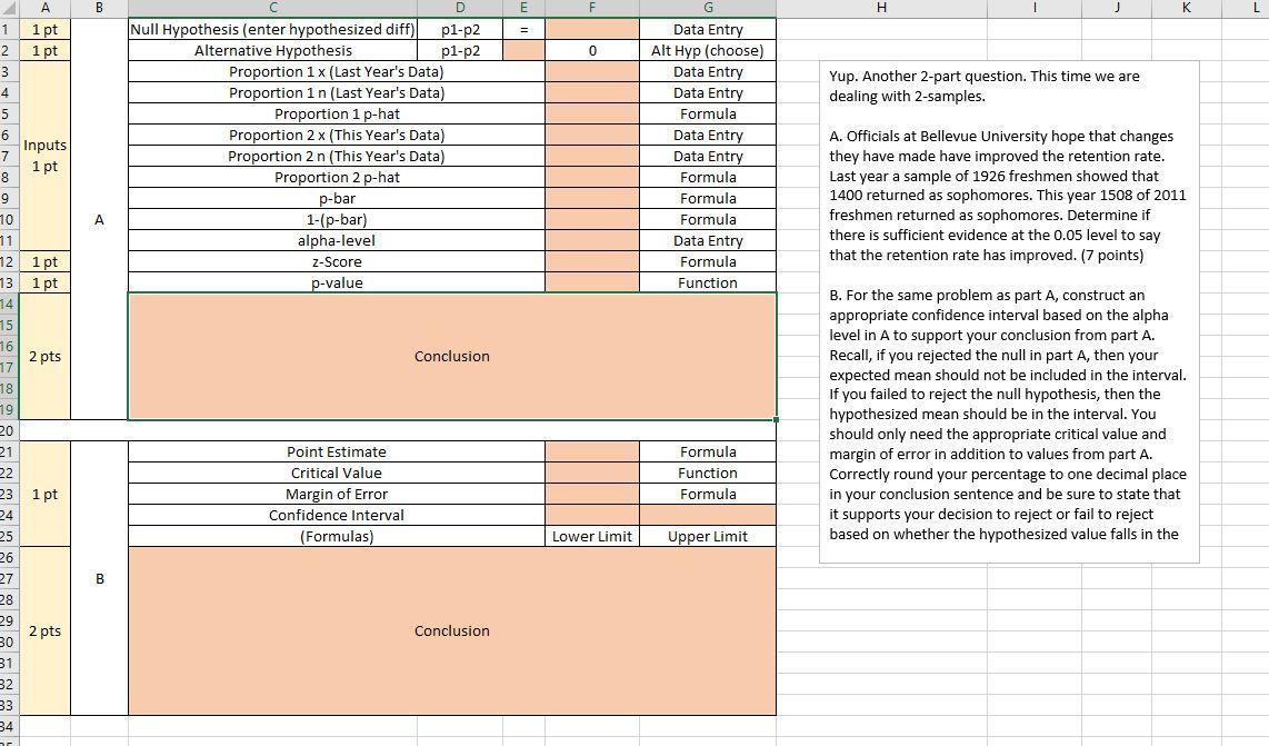 Solved Please list what the Excel formulas and functions | Chegg.com