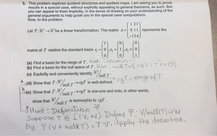 Solved This problem explores quotient structures and | Chegg.com