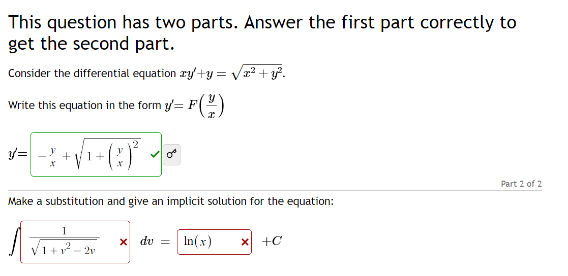 Solved This Question Has Two Parts. Answer The First Part | Chegg.com