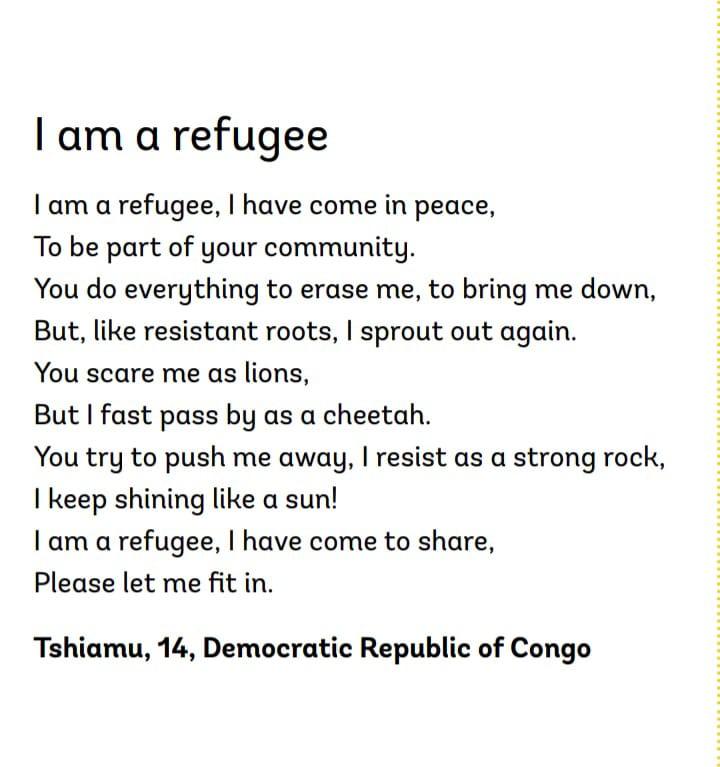 I Am A Refugee I Am A Refugee I Have Come In Peace 