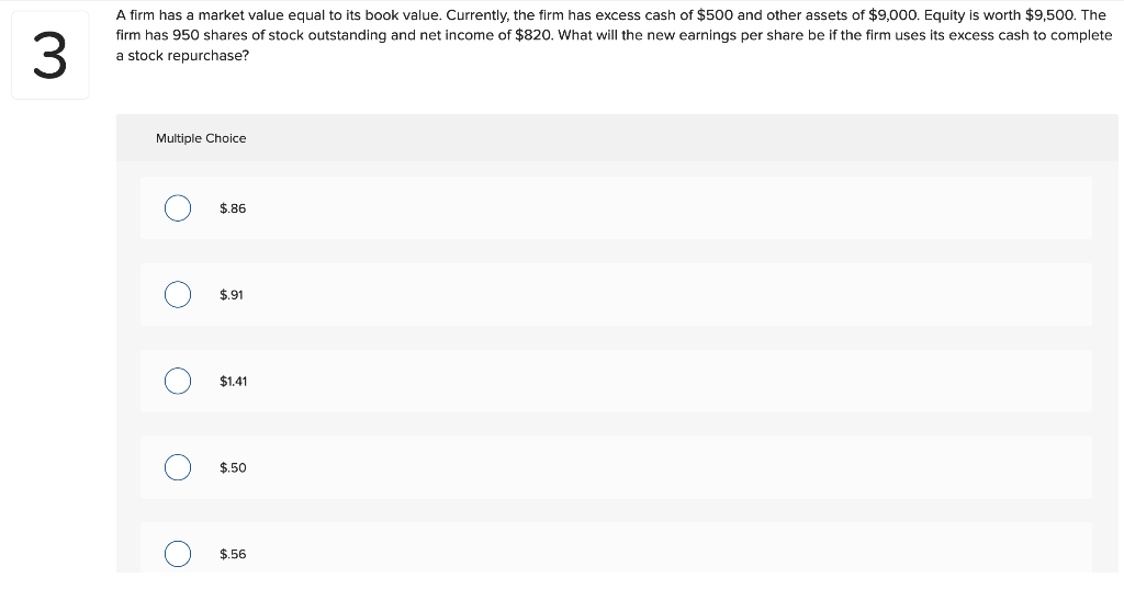 the book value of a firm is chegg