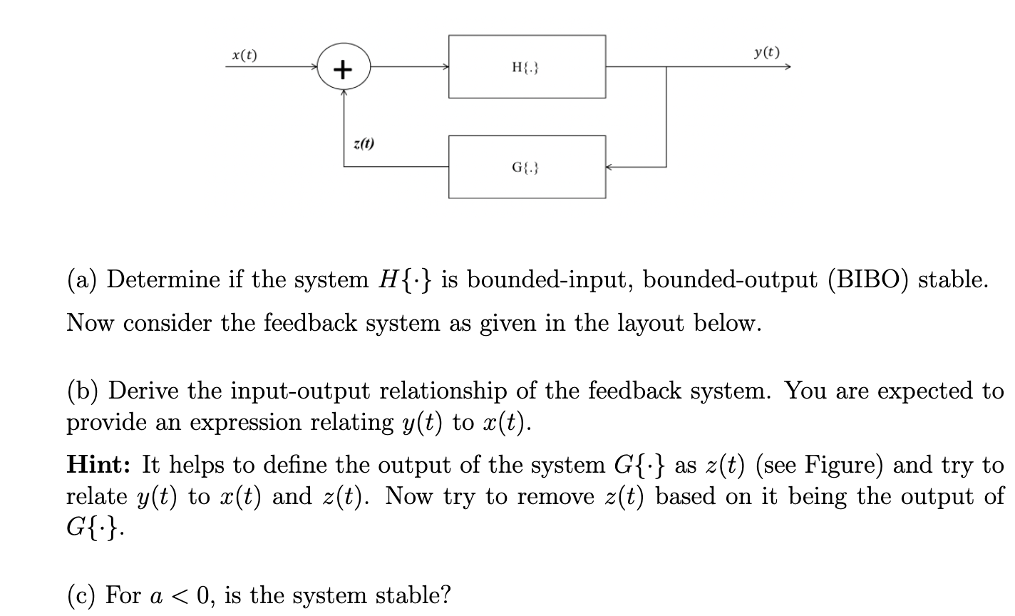 Solved 2. (A Simple Feedback System) Consider The Two | Chegg.com