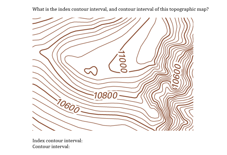 topographic map contour interval