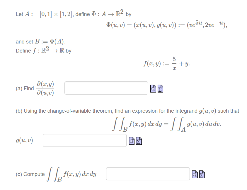 Solved Let A 0 1 1 2 Define A R2 By Q U V Chegg Com