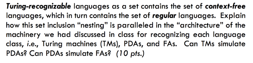 Solved Turing-recognizable languages as a set contains the | Chegg.com
