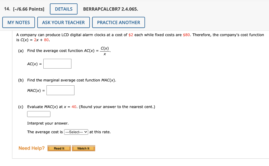 Solved 13. [2.6776.66 Points] DETAILS PREVIOUS ANSWERS | Chegg.com