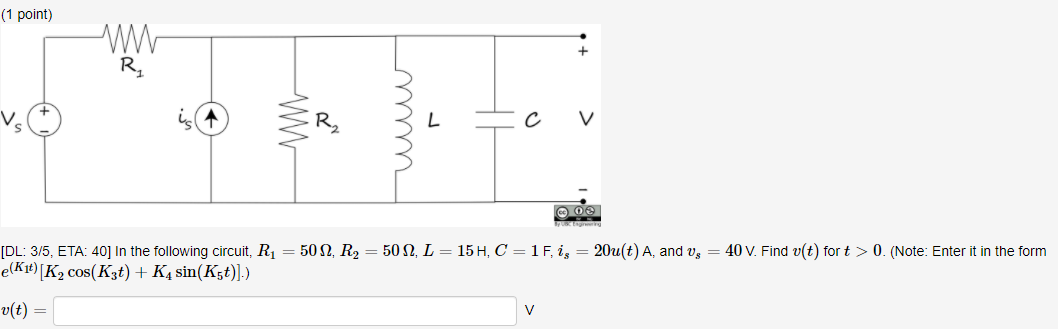Solved 1 Point R S C V Oe Dl 3 5 Eta 40 In The Fol Chegg Com