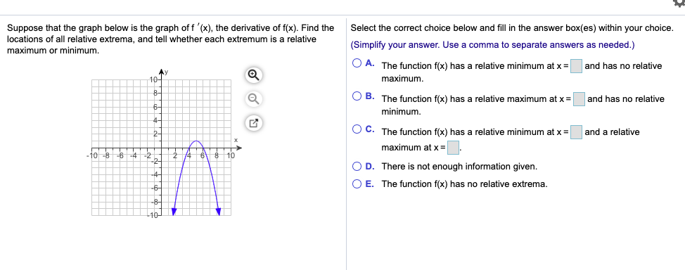 Solved Suppose that the graph below is the graph of f'(x), | Chegg.com