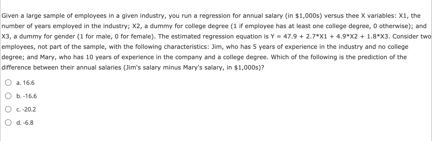 Solved Given a large sample of employees in a given | Chegg.com