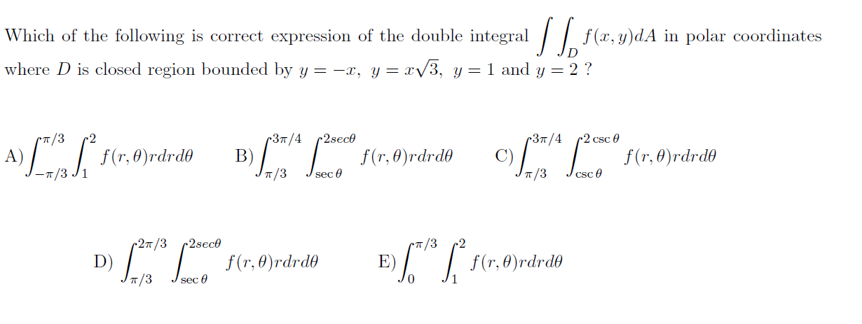 Solved Which of the following is correct expression of the | Chegg.com