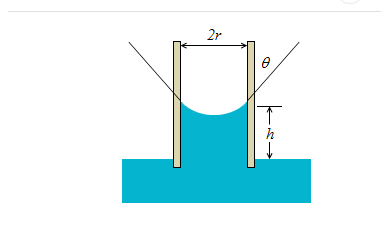Solved Part B - Calculate capillary rise A small glass tube | Chegg.com