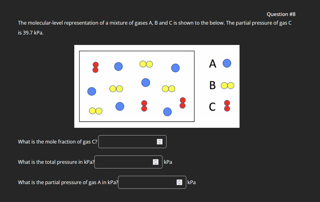 Solved Question 8 The Molecular Level Representation Of A