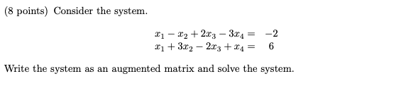 Solved PLEASE SOLVE USING BASIC LINEAR ALGEBRA | Chegg.com