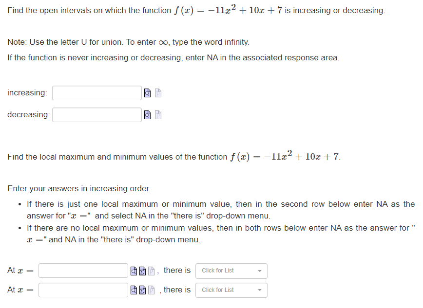 Solved Find the open intervals on which the function | Chegg.com
