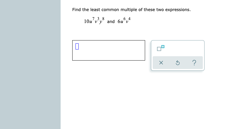 find least common multiple of these two expressions