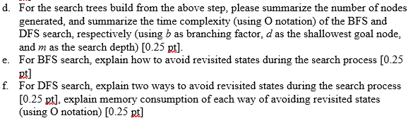 USING THE BFS AND DFS Graph shown above, Solve the | Chegg.com