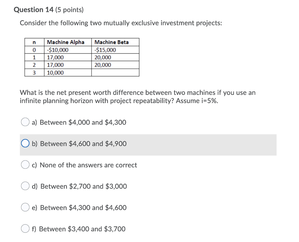 Solved Question 14 (5 Points) Consider The Following Two | Chegg.com